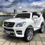 Детский электромобиль M 3568 EBLR-1 (Mercedes ML 350): 70W, 6 км/ч, EVA, кожа - БЕЛЫЙ
