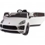 Детский электромобиль Porsche M 4009 EBLR-1: 7 км/ч, кожа, EVA, 2.4G - БЕЛЫЙ