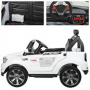 Детский электромобиль BAMBI ДЖИП M 3118 EBRL-1: 2.4G, EVA, 140W, 4x4, 9км/ч, кожа - БЕЛЫЙ