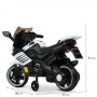 Детский мотоцикл M 4116 EL-1: 25W, кожа - БЕЛЫЙ