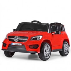 Детский электромобиль Mercedes M 3624 EBLR-3: 50W, 12V, EVA, кожа - КРАСНЫЙ