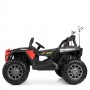 Детский электромобиль джип Buggy M 4248 EBLR-2-3(24V): MP3, EVA, 12 км/ч, кожа - ЧЕРНО-КРАСНЫЙ