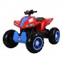 Детский квадроцикл M 3607 EL-3-4: 12V, 180W, EVA-колеса, кожа - КРАСНО-СИНИЙ