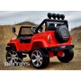 Детский электромобиль Jeep M 3237 EBLR-3: 4x4, 7 км/ч, EVA, Кожа, 2.4G - КРАСНЫЙ