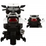 Детский мотоцикл BMW M 3208 EL-1: кожа, EVA-колеса, 12V, 70W, 6 км/ч - БЕЛЫЙ