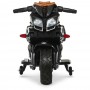 Детский мотоцикл M 3832 ELM-2: 20W, MP3, кожа - ЧЕРНЫЙ (МАТОВЫЙ)