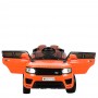 Детский электромобиль Land Rover M 2775 EBLR-7: EVA-колеса, кожа - ОРАНЖЕВЫЙ
