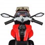 Детский мотоцикл M 4117 EL-3: 50W, EVA-колеса, USB/SD/Mp3, кожа - КРАСНЫЙ