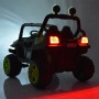 Детский электромобиль M 3825 EBLR-5: 4x4, EVA, 12V 10A, USB. Эко-кожа - ЗЕЛЕНЫЙ