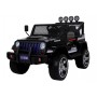 Детский электромобиль Jeep M 3237 EBLR-2: 4x4, 7 км/ч, EVA, Кожа, 2.4G - ЧЕРНЫЙ