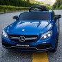 Детский электромобиль M 4010 EBLRS-4 (Mercedes): 90W, 7 км/ч, EVA, кожа - СИНИЙ (ПОКРАСКА)