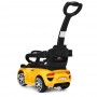 Электромобиль-каталка-толокар Porsche M 3592 L-6: 3 км/ч, эко-кожа - ЖЕЛТЫЙ