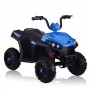 Детский квадроцикл M 4131 EL-4: 5 км/ч, 40W, 1 аккум. 6V4, EVA, кожа - ЧЕРНО-СИНИЙ