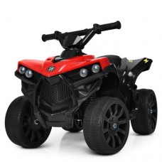 Детский квадроцикл M 3638 EL-3:  EVA, кожа, 5 км/ч, свет фар - КРАСНЫЙ