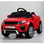 Детский электромобиль Land Rover Style M 3213 EBLR-3: 2.4G. EVA-колеса, Кожа - КРАСНЫЙ
