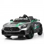 Детский электромобиль Mercedes-Benz M 4050 EBLRS-11: 2.4G. EVA-колеса, кожа - СЕРЕБРО ПОКРАСКА