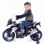 Детский мотоцикл M 3897 L-1:  50W, кожаное сиденье, подсветка колес  - БЕЛЫЙ