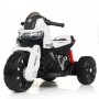 Детский мотоцикл M 4193 EL-1: 50W, EVA-колеса, USB/SD/Mp3, кожа - БЕЛЫЙ