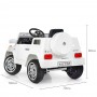 Детский электромобиль Mercedes M 2788 EBLR-1: 60W, 7 км/ч, 2.4G, EVA, кожа - БЕЛЫЙ