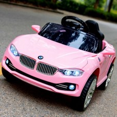 Детский электромобиль M 3175 EBLR-8: 2.4G. EVA-колеса, 50W, кожа - РОЗОВЫЙ