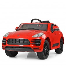 Детский электромобиль Porsche M 4009 EBLR-3: 7 км/ч, кожа, EVA, 2.4G - КРАСНЫЙ