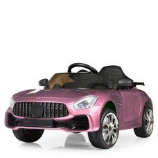 Детский электромобиль Mercedes M 4105 EBLRS-8: 7км/ч, 70W, 2.4G, EVA, кожа - РОЗОВЫЙ