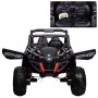 Детский электромобиль GRIZZLY XM 603: 4x4, EVA, 1x12V 10A, USB. Эко-кожа - ЧЕРНЫЙ (M 3602 EBLR-2)
