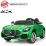 Детский двухместный электромобиль M 3905 EBLR-5 (Mercedes AMG GT R): 140W, 7 км/ч, EVA, кожа - ЗЕЛЕНЫЙ