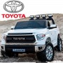 Детский электромобиль TOYOTA Tundra JJ2255 EBLR-1: 24V7A, 12 км/ч, EVA-колеса, кожа - БЕЛЫЙ