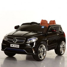 Детский электромобиль Mercedes M 3103 EBLRS-2: 2.4G, кожа, EVA - ЧЕРНЫЙ