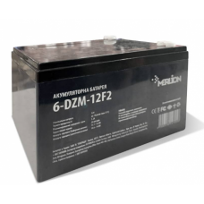 Тяговая аккумуляторная батарея AGM MERLION 6-DZM-12, 12V 12Ah  F2: White/Black Q4