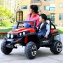 Детский двухместный электромобиль M 3454(2) EBLR-3: 4x4, 12V14A, 9 км/ч, EVA, кожа - КРАСНЫЙ