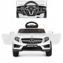 Детский электромобиль Mercedes-Benz M 3995 EBLR-1: 2.4G. EVA-колеса, кожа - БЕЛЫЙ