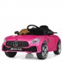 Детский электромобиль Mercedes M 4105 EBLRS-8-2: 7км/ч, 70W, 2.4G, EVA, кожа - МАЛИНОВЫЙ