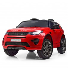Детский электромобиль Land Rover M 3908 EBLR-3: 7 км/ч, кожа, EVA, 2.4G - КРАСНЫЙ