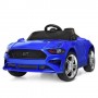 Детский электромобиль Ford M 3632 EBLR-4: 5 км/ч, 2.4G, EVA, кожа - СИНИЙ