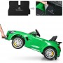 Детский двухместный электромобиль M 3905 EBLR-5 (Mercedes AMG GT R): 140W, 7 км/ч, EVA, кожа - ЗЕЛЕНЫЙ
