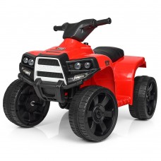 Детский квадроцикл M 3893 L-3: кожаное сиденье - КРАСНЫЙ