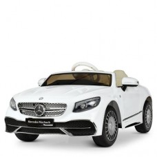 Детский электромобиль Mercedes Maybach M 4210 EBLR-1: 6 км/ч, кожа, EVA, 2.4G - БЕЛЫЙ