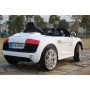 Детский электромобиль AUDI R8 KD100: 12V, 7 км/ч, МЯГКОЕ СИДЕНИЕ, EVA-КОЛЕСА - WHITE