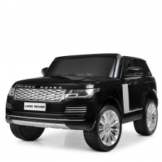 Детский электромобиль джип Land Rover M 4175 EBLR-2: 4x35W, 2.4G, EVA, 7 км/ч, кожа, - ЧЕРНЫЙ