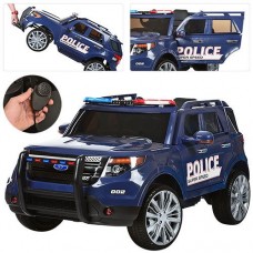 Детский электромобиль POLICE M 3259 EBLR-4: 2.4G, 90W, EVA, кожа - СИНИЙ