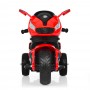 Детский мотоцикл M 3965 EL-3: EVA, 50W, 5км/ч, MP3/USB/SD, свет корпуса, эко-кожа - КРАСНЫЙ