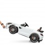 Детский электромобиль джип M 4182 EBLR-1: 2x45W, 2.4G, EVA, 7 км/ч, кожа- БЕЛЫЙ