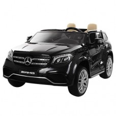 Детский электромобиль Mercedes M 3565 EBLR-2: 2xМеста, 4x45W, 12V 14A, EVA, кожа - ЧЕРНЫЙ