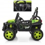 Детский электромобиль M 3825 EBLR-5: 4x4, EVA, 12V 10A, USB. Эко-кожа - ЗЕЛЕНЫЙ