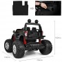 Детский электромобиль Ford Ranger M 4013 (MP4) EBLRS-2: 140W, 12V 14А, EVA, 2.4G, кожа - ЧЕРНЫЙ