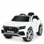 Детский электромобиль AUDI Q8 JJ2066 EBLR-1: 70W, 2.4G, EVA, кожа - БЕЛЫЙ