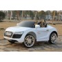 Детский электромобиль AUDI R8 KD100: 12V, 7 км/ч, МЯГКОЕ СИДЕНИЕ, EVA-КОЛЕСА - WHITE