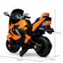 Детский мотоцикл BMW M 3681 AL-7: 36W, надувные колеса, кожа - ОРАНЖЕВЫЙ